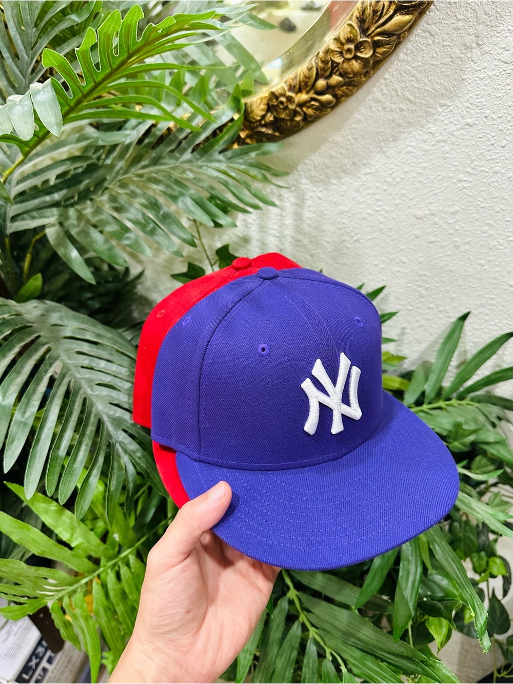 New Era New York Yankees Two-Tone Cap — Purple & Red